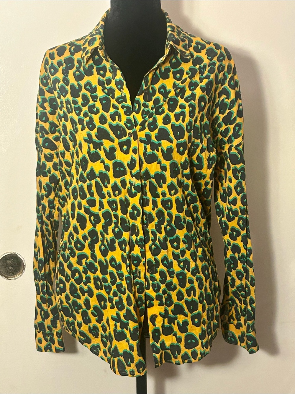 SCOTCH & SODA LEOPARD BUTTON TOP